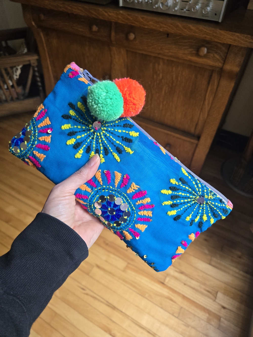 Upcycled Sari Clutch
